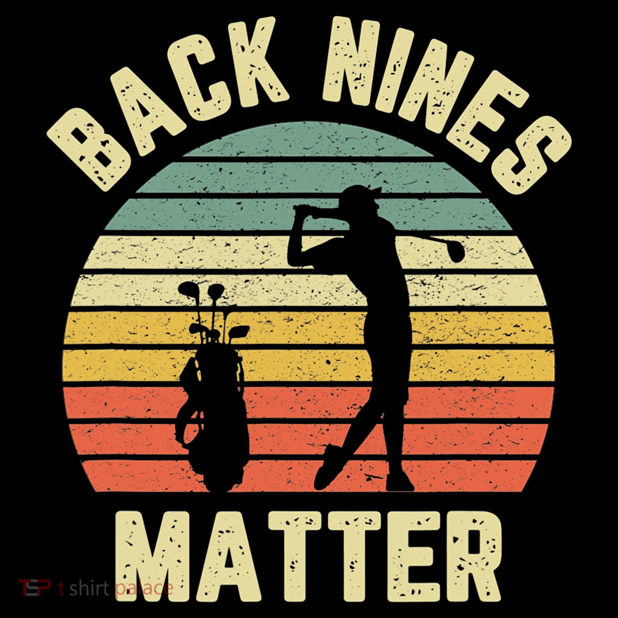 Retro Back Nines Matter Golfing Lover Golf Putt Baby Bodysuit