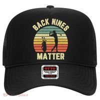 Retro Back Nines Matter Golfing Lover Golf Putt Hat thumb 0