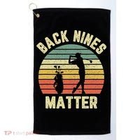 Retro Back Nines Matter Golfing Lover Golf Putt Golf Towel thumb 0