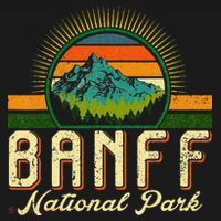 Retro Banff National Park Moutains Camping Hiking Outdoor T-Shirt thumb 7