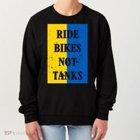 Ride Bikes Not Tanks Ukraine Women's Sweatshirt thumb 0
