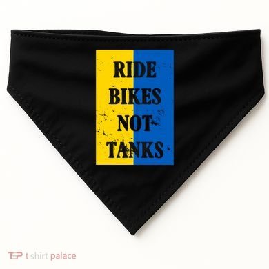Ride Bikes Not Tanks Ukraine USA-Made Doggie Bandana