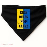 Ride Bikes Not Tanks Ukraine USA-Made Doggie Bandana thumb 0