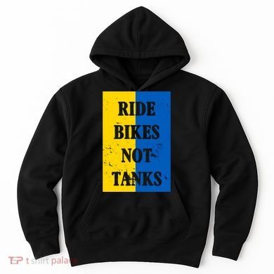 Ride Bikes Not Tanks Ukraine Hoodie