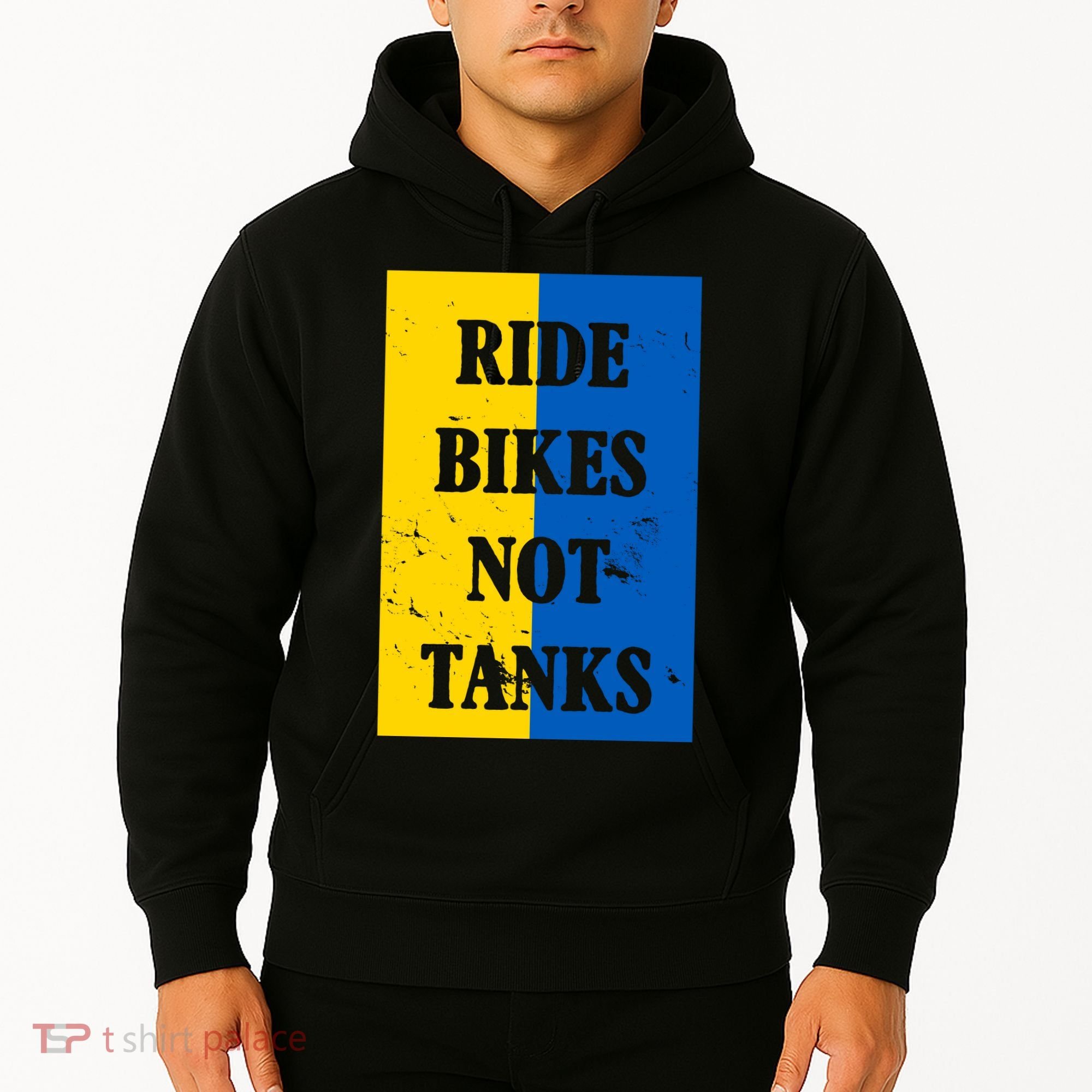 Ride Bikes Not Tanks Ukraine Hoodie