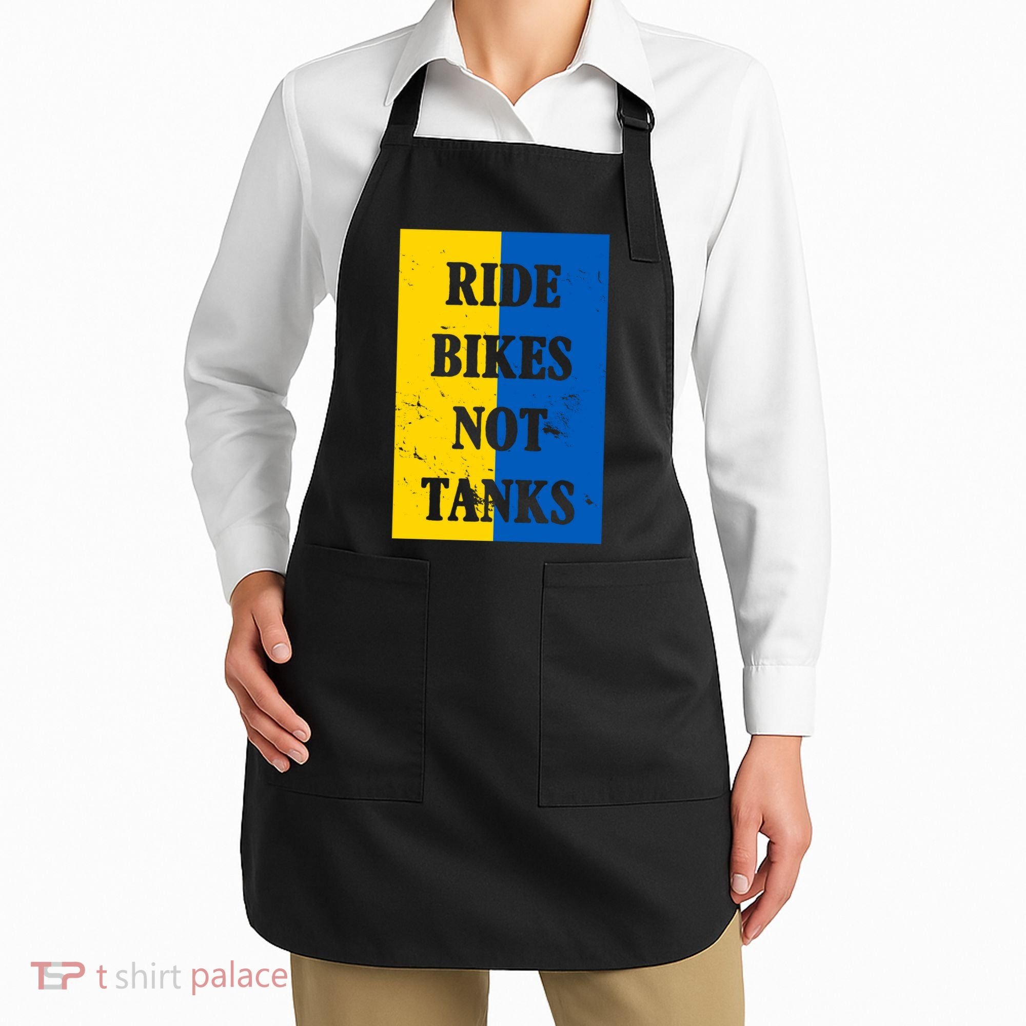 Ride Bikes Not Tanks Ukraine Apron