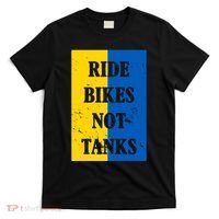 Ride Bikes Not Tanks Ukraine T-Shirt thumb 0