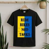 Ride Bikes Not Tanks Ukraine T-Shirt thumb 2
