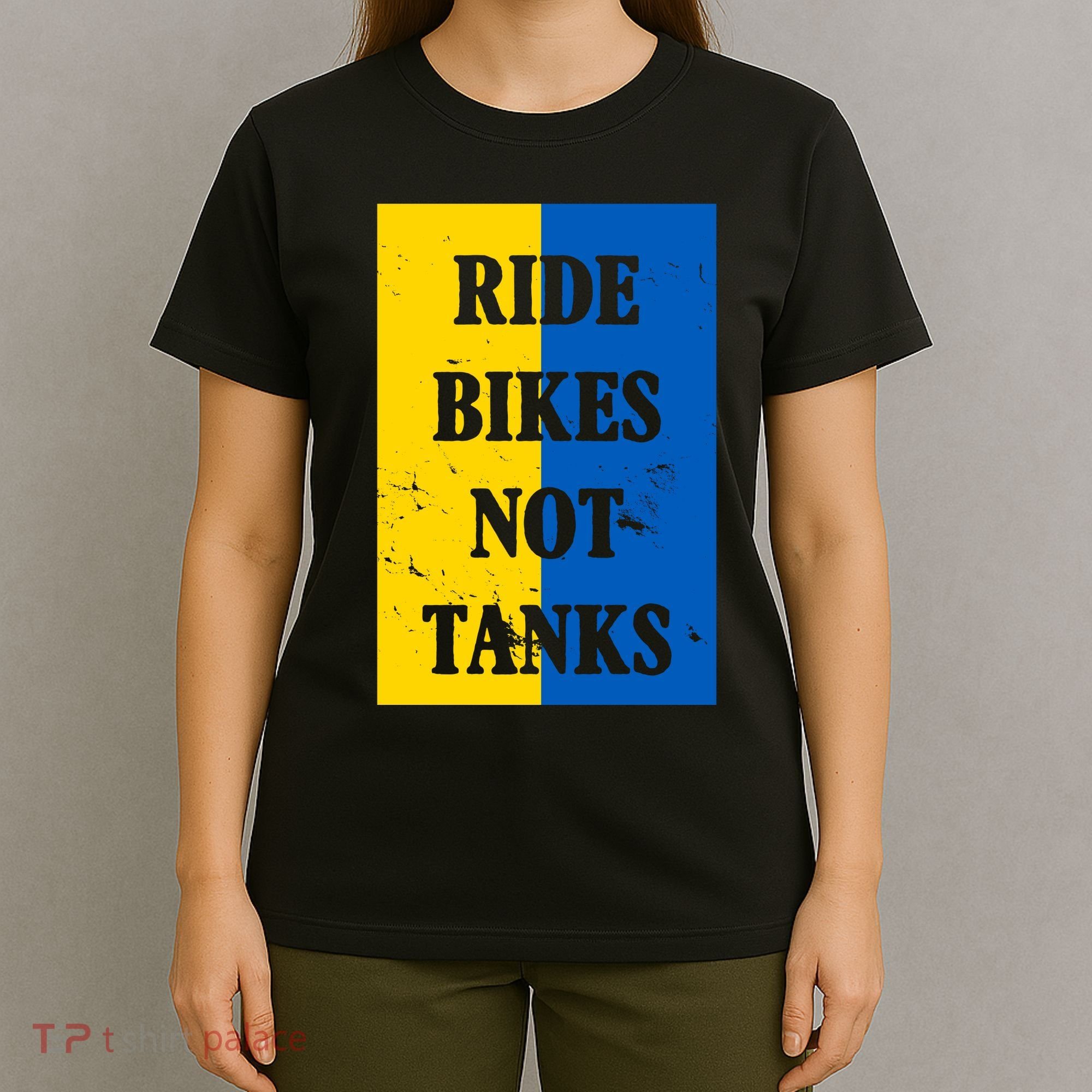 Ride Bikes Not Tanks Ukraine T-Shirt