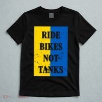 Ride Bikes Not Tanks Ukraine T-Shirt thumb 5
