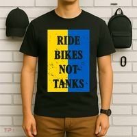 Ride Bikes Not Tanks Ukraine T-Shirt thumb 6