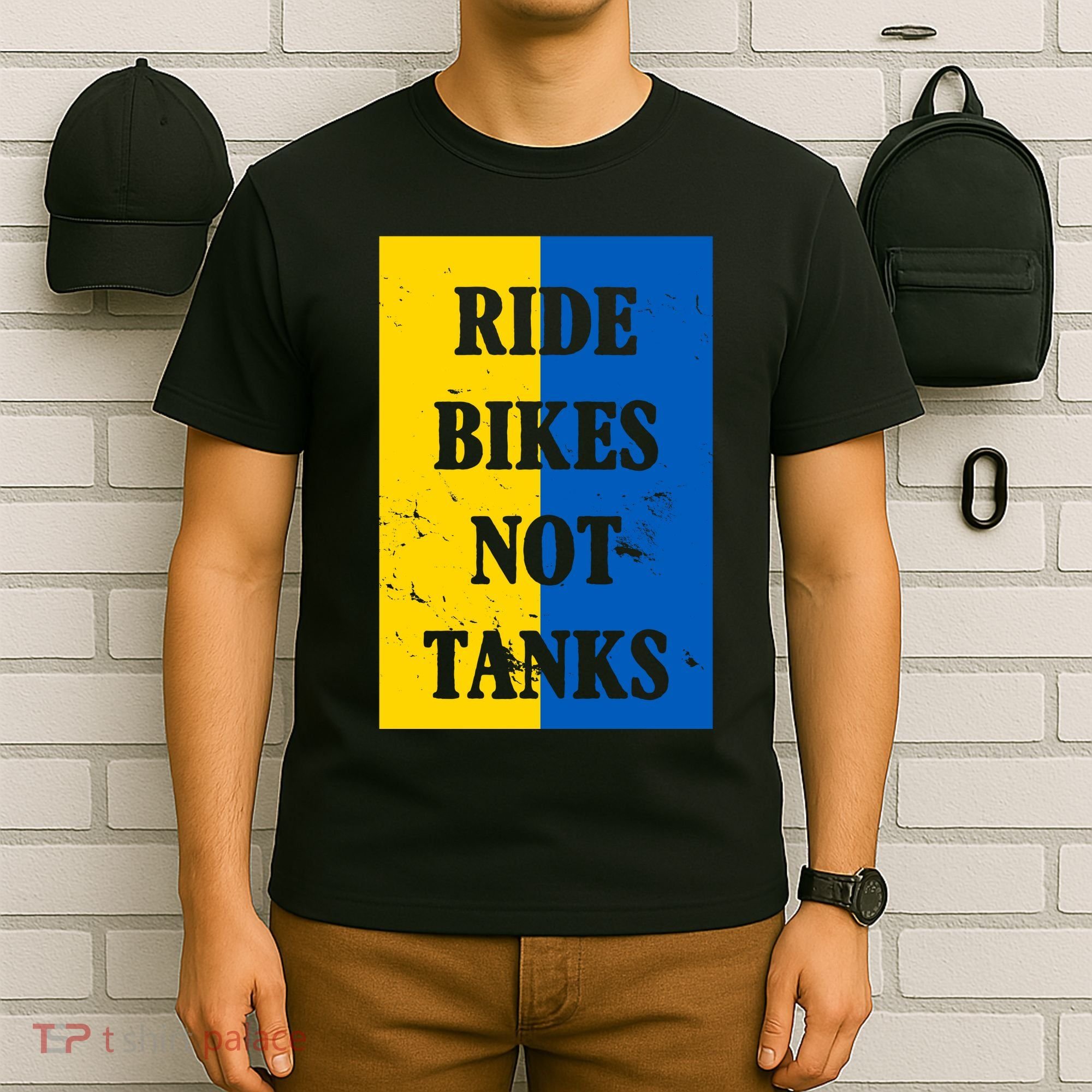 Ride Bikes Not Tanks Ukraine T-Shirt