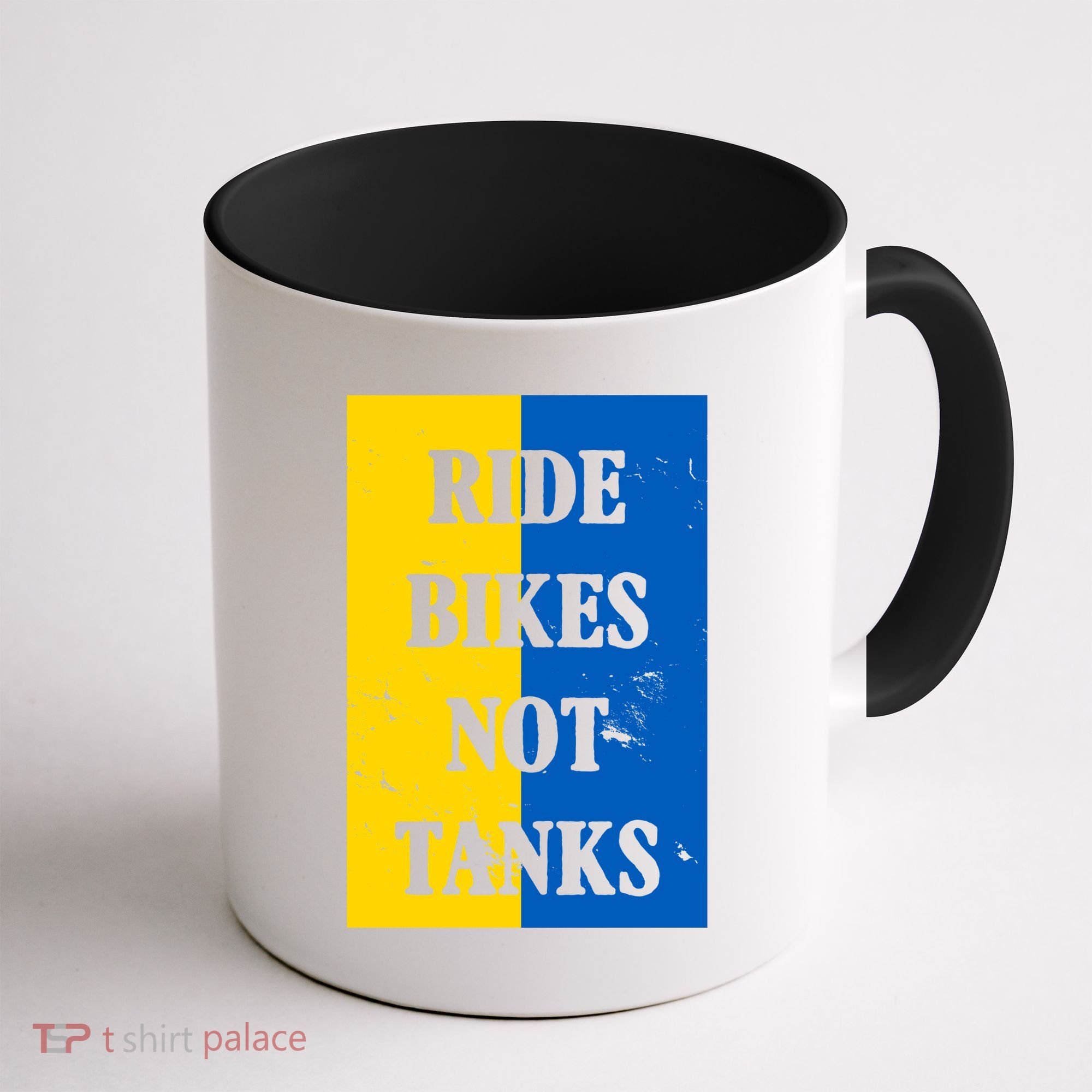 Ride Bikes Not Tanks Ukraine Coffee Mug