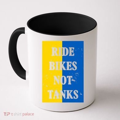 Ride Bikes Not Tanks Ukraine Coffee Mug