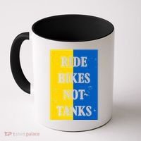 Ride Bikes Not Tanks Ukraine Coffee Mug thumb 0