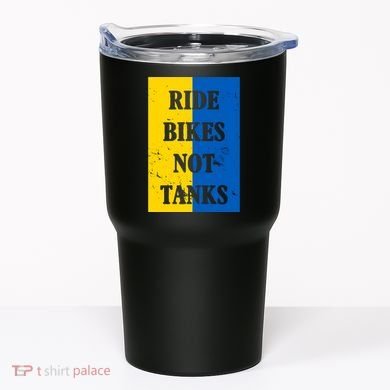Ride Bikes Not Tanks Ukraine Tumbler