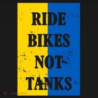 Ride Bikes Not Tanks Ukraine Ornament thumb 1