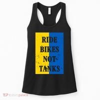 Ride Bikes Not Tanks Ukraine Women's Tank Top thumb 0