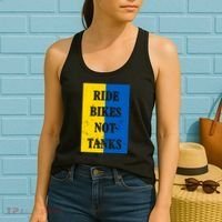 Ride Bikes Not Tanks Ukraine Women's Tank Top thumb 2