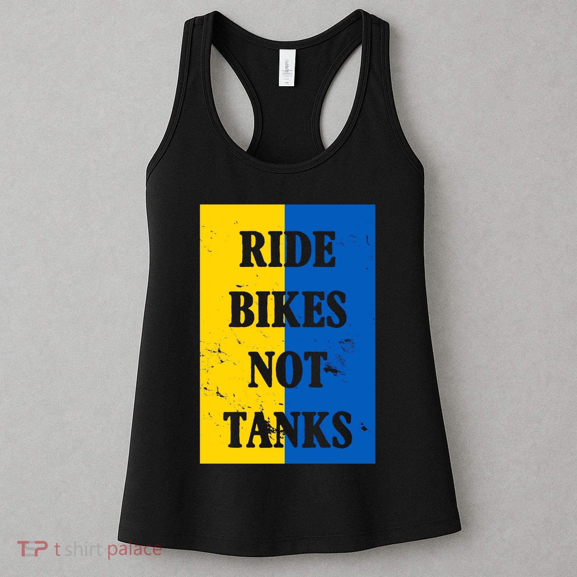 Ride Bikes Not Tanks Ukraine Women's Tank Top