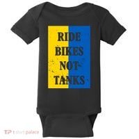 Ride Bikes Not Tanks Ukraine Baby Bodysuit thumb 0