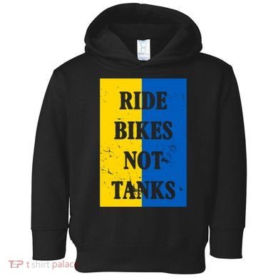 Ride Bikes Not Tanks Ukraine Toddler Hoodie