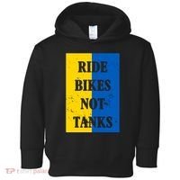 Ride Bikes Not Tanks Ukraine Toddler Hoodie thumb 0