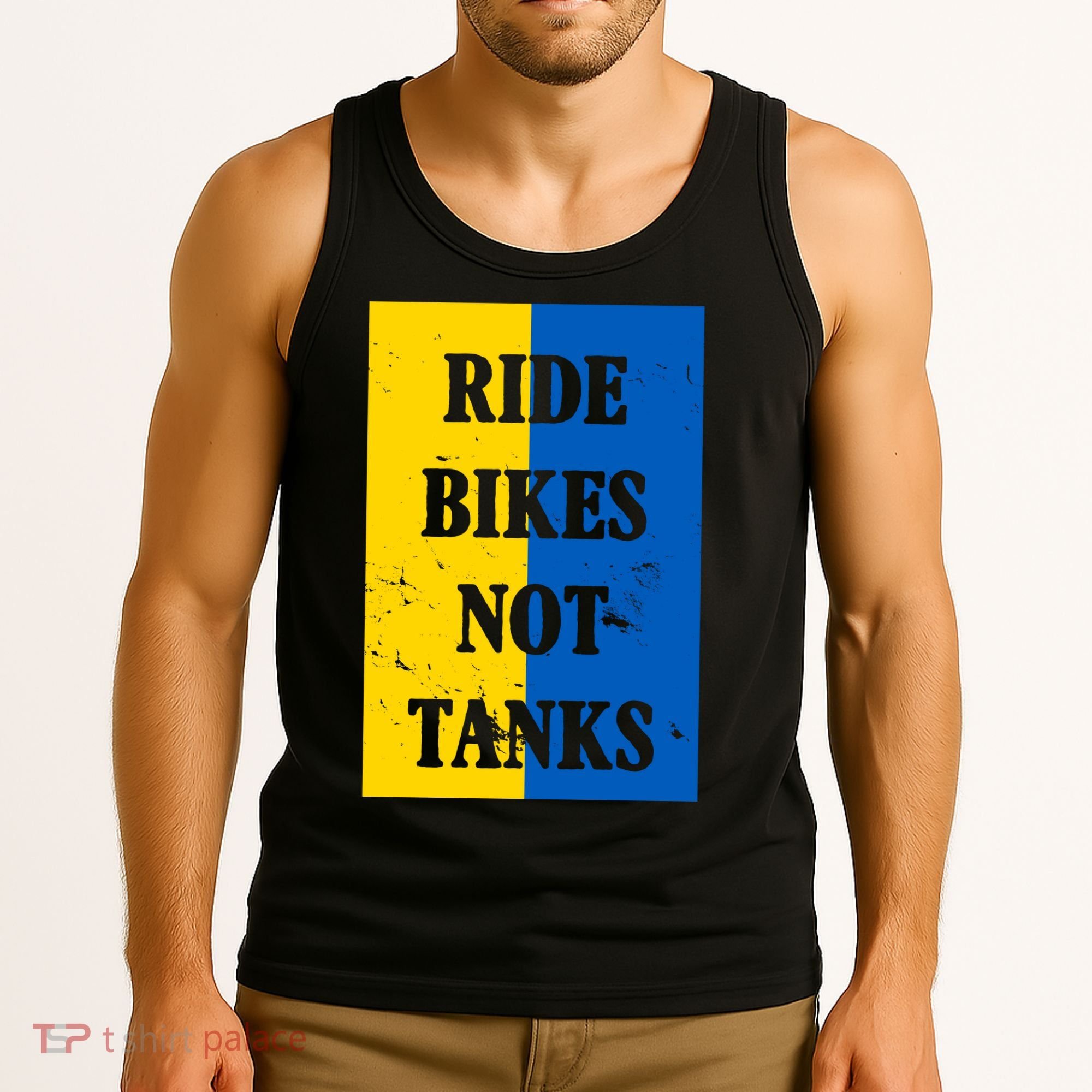 Ride Bikes Not Tanks Ukraine Tank Top