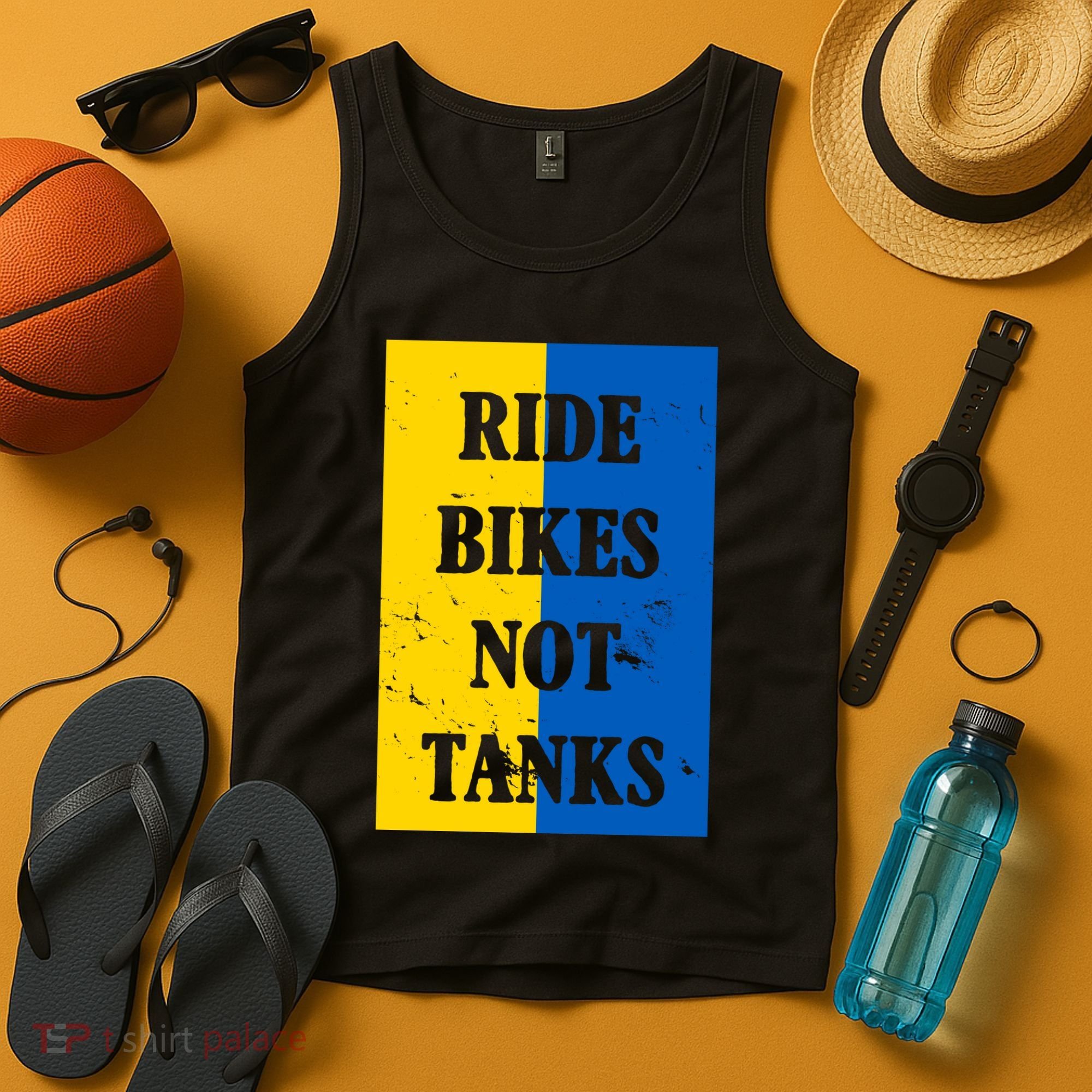 Ride Bikes Not Tanks Ukraine Tank Top