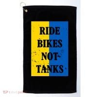 Ride Bikes Not Tanks Ukraine Golf Towel thumb 0