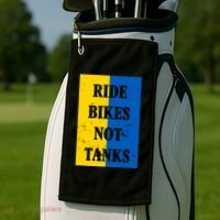 Ride Bikes Not Tanks Ukraine Golf Towel thumb 2