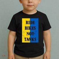 Ride Bikes Not Tanks Ukraine Toddler T-Shirt thumb 2