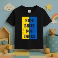 Ride Bikes Not Tanks Ukraine Toddler T-Shirt thumb 3