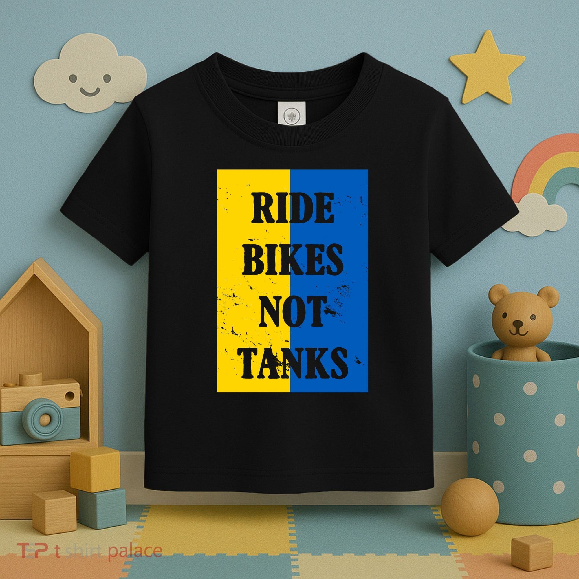 Ride Bikes Not Tanks Ukraine Toddler T-Shirt