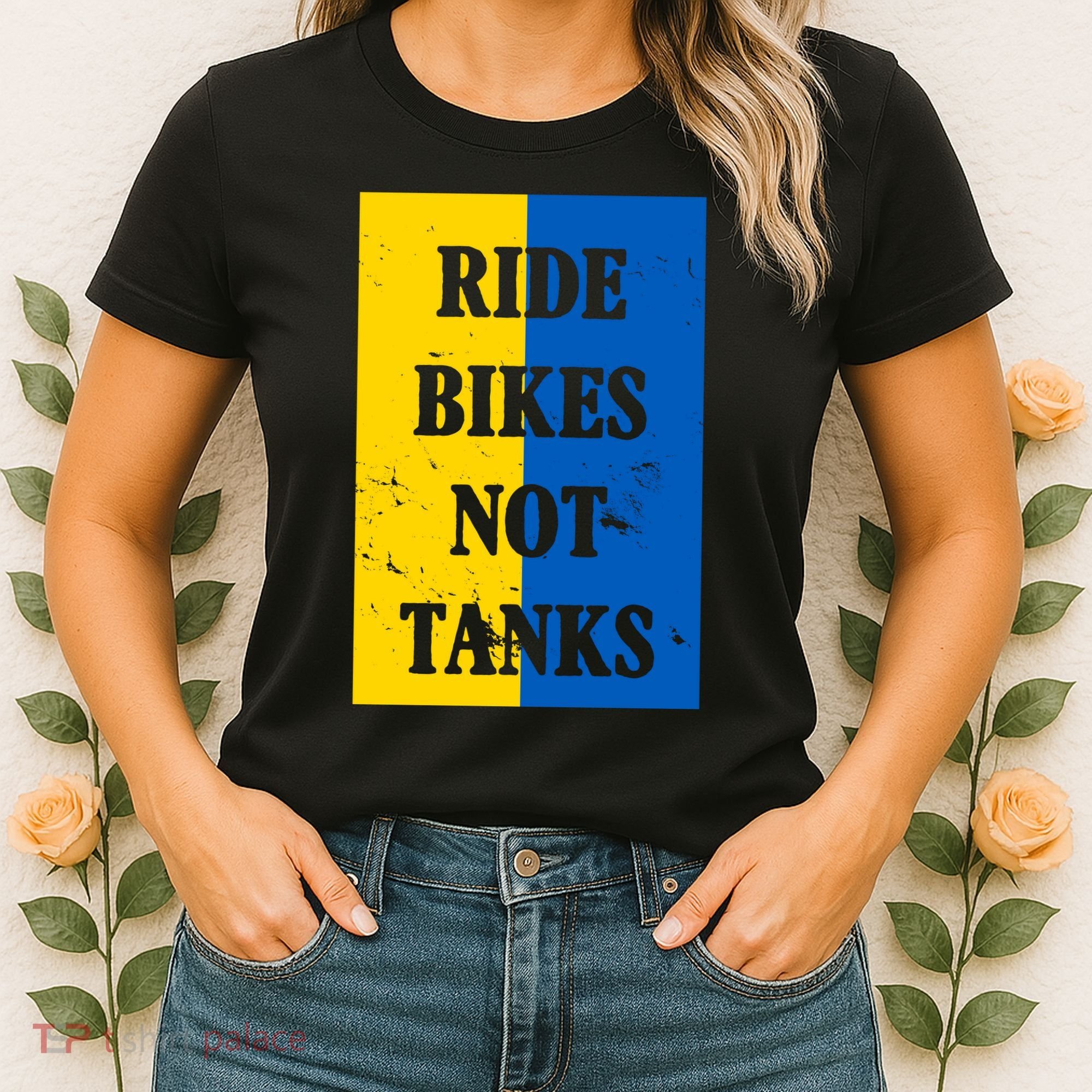 Ride Bikes Not Tanks Ukraine Women's T-Shirt