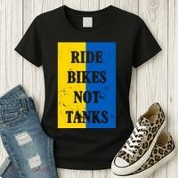 Ride Bikes Not Tanks Ukraine Women's T-Shirt thumb 3