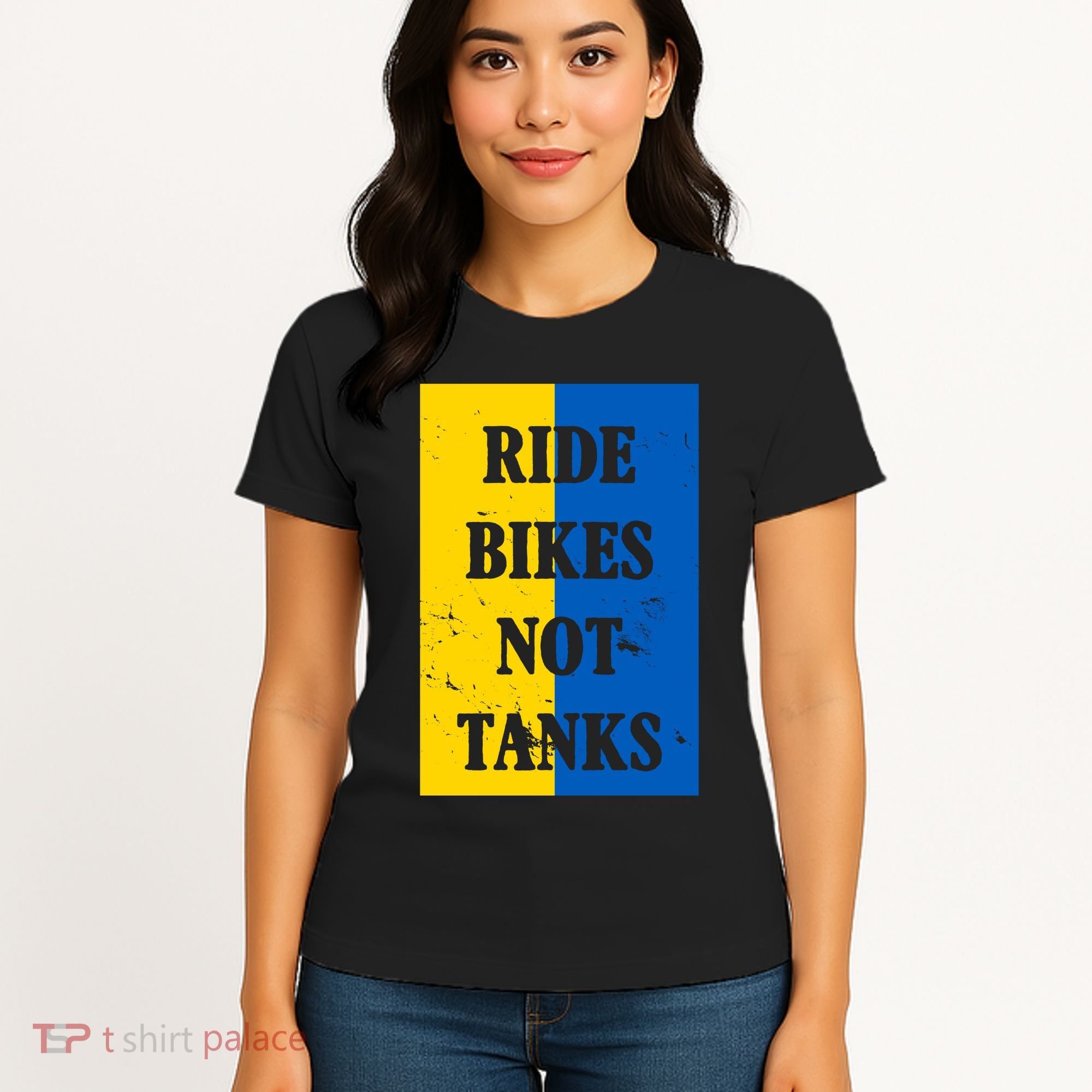 Ride Bikes Not Tanks Ukraine Women's T-Shirt
