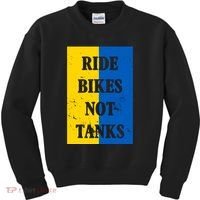 Ride Bikes Not Tanks Ukraine Kids Sweatshirt thumb 0