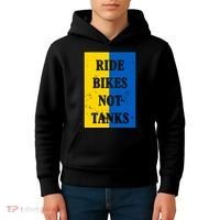 Ride Bikes Not Tanks Ukraine Kids Hoodie thumb 4