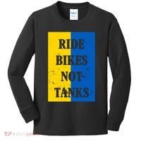 Ride Bikes Not Tanks Ukraine Kids Long Sleeve Shirt thumb 0