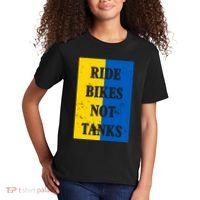 Ride Bikes Not Tanks Ukraine Kids T-Shirt thumb 2
