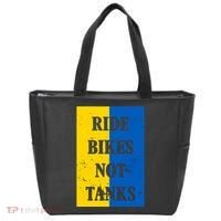 Ride Bikes Not Tanks Ukraine Tote Bag thumb 0