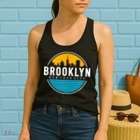 Retro Brooklyn New York City Skyline Women's Tank Top thumb 2
