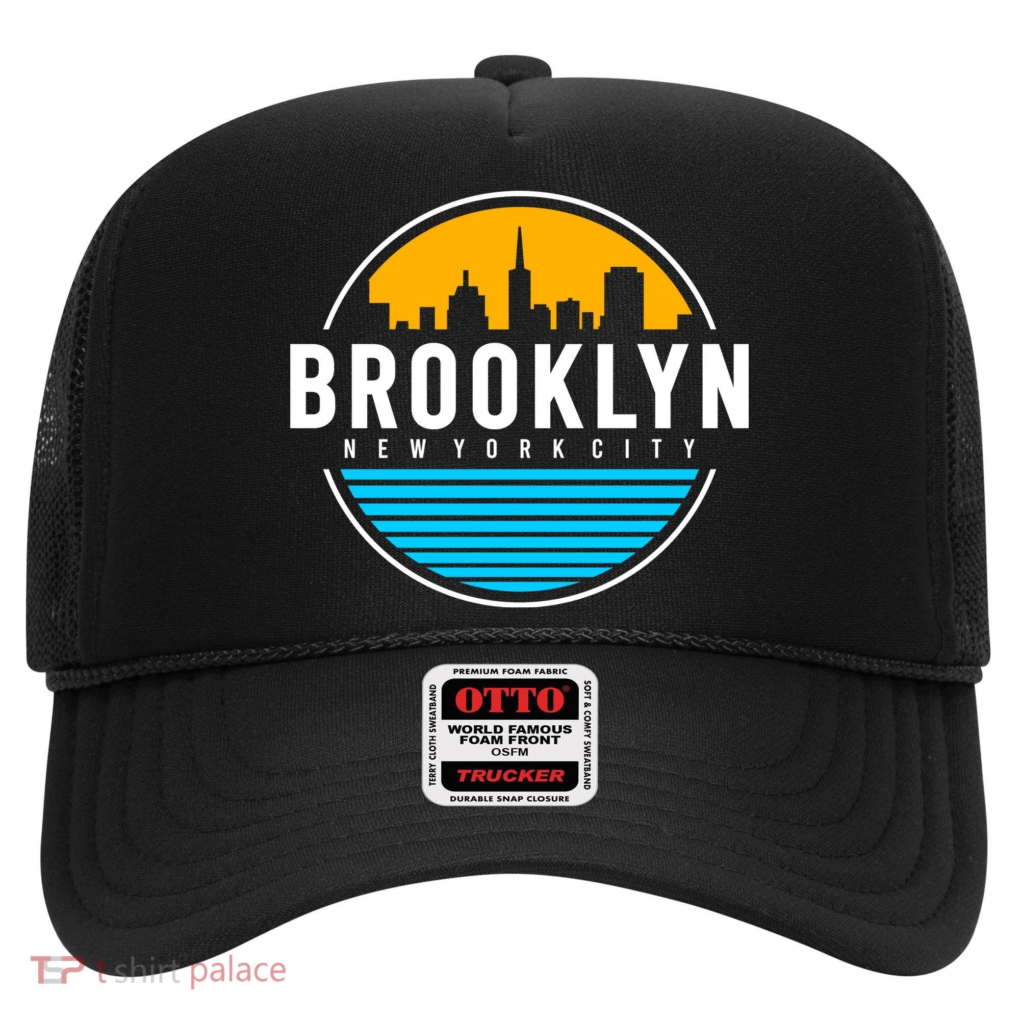 Retro Brooklyn New York City Skyline Hat