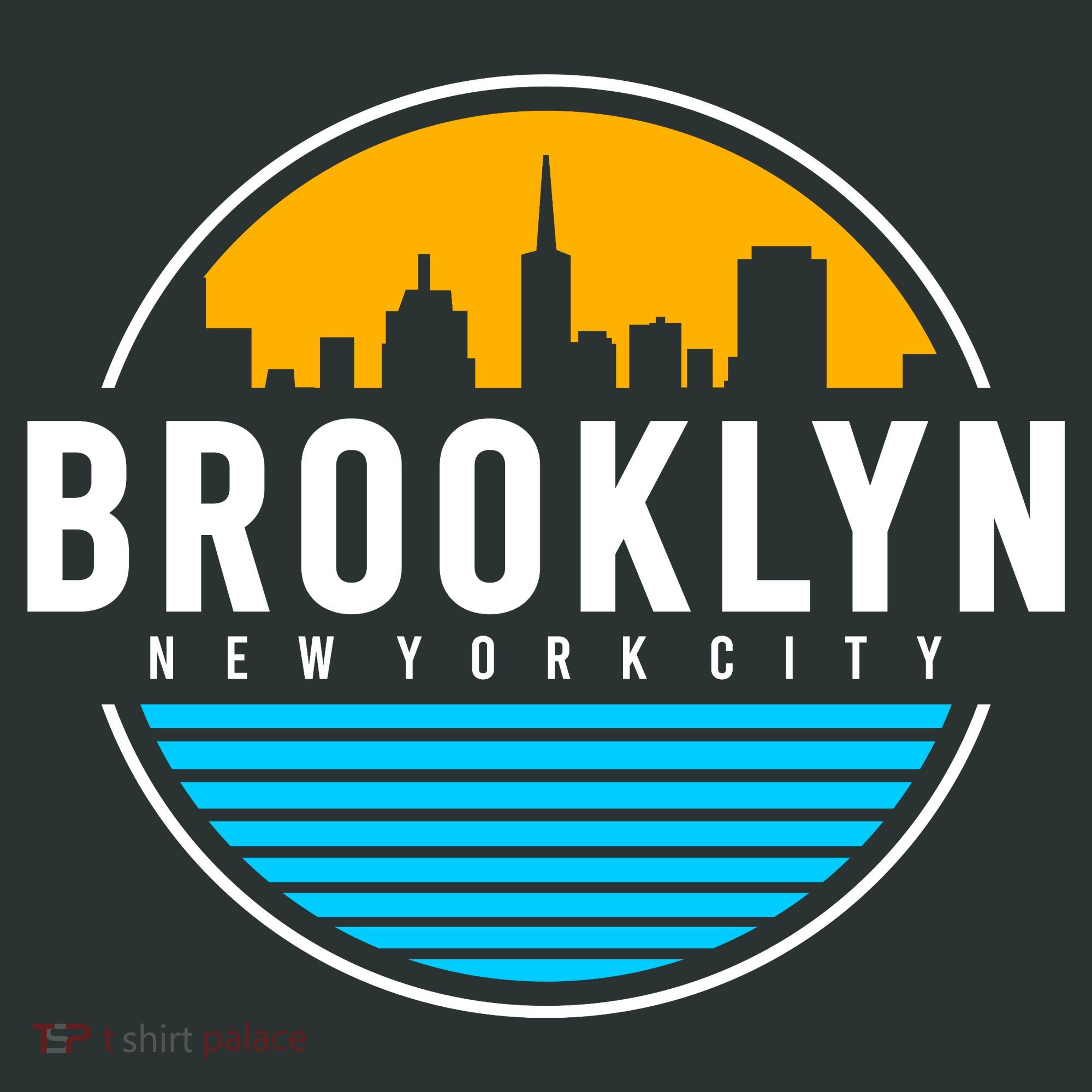 Retro Brooklyn New York City Skyline Sweatshirt