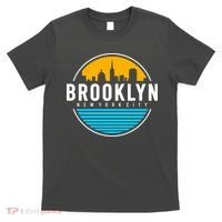 Retro Brooklyn New York City Skyline T-Shirt thumb 0