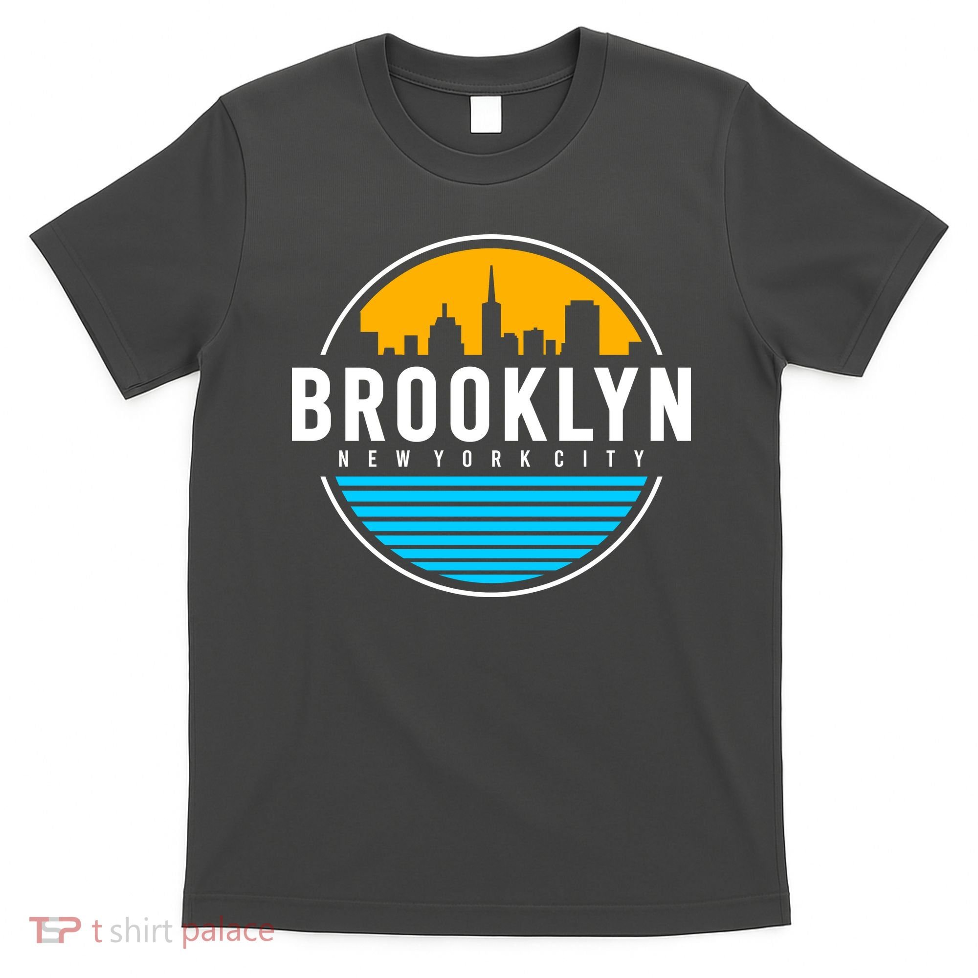 Retro Brooklyn New York City Skyline T-Shirt