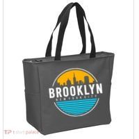 Retro Brooklyn New York City Skyline Tote Bag thumb 2