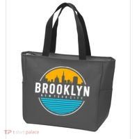 Retro Brooklyn New York City Skyline Tote Bag thumb 3