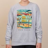 Rockaway Beach New York Queens Ny Surfing Women's Sweatshirt thumb 0